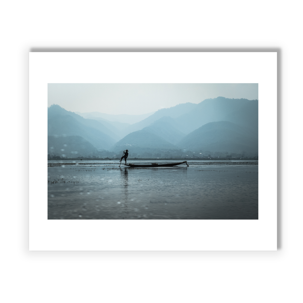 11x14 Tranquil Fisherman Print